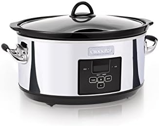 Crock-Pot 7 Quart Programmable Slow Cooker – Polished Platinum xn mf